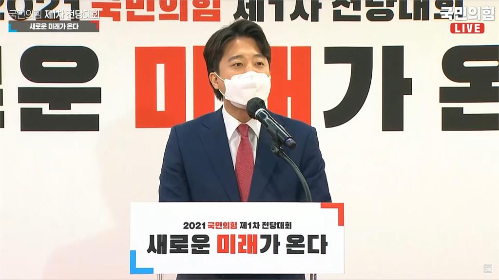 南韓國民力量黨新任黨魁李俊錫。圖／翻攝自YouTube@오른소리