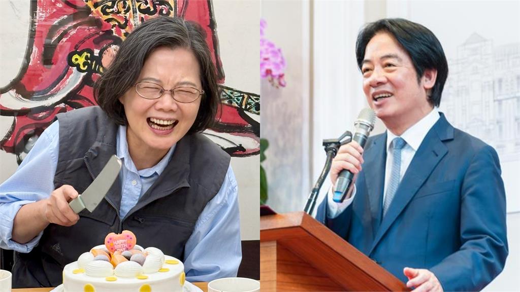蔡英文70歲生日曬切蛋糕照 賴總統留言祝賀：謝謝你為台灣打下基礎