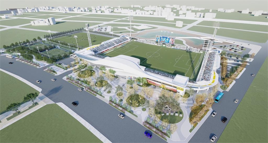 台灣首座國際級運動建設「足球運動休閒園區」，即將動工。圖／台中市政府提供