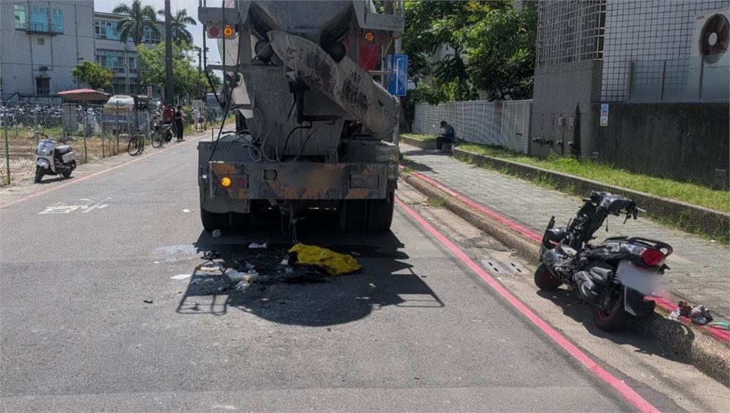 台南女大生騎車遭預拌車撞倒 疑又遭輾壓送醫不治