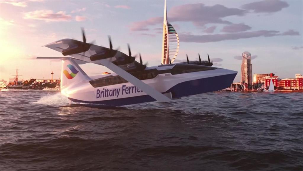 美國波士頓的一家新創公司，開發出一款結合渡輪和飛機的海上滑翔機。圖／路透社