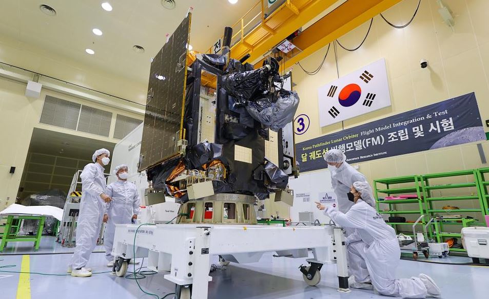 南韓首座月球探測器將於8月升空。圖／翻攝自韓國航空宇宙研究院官網