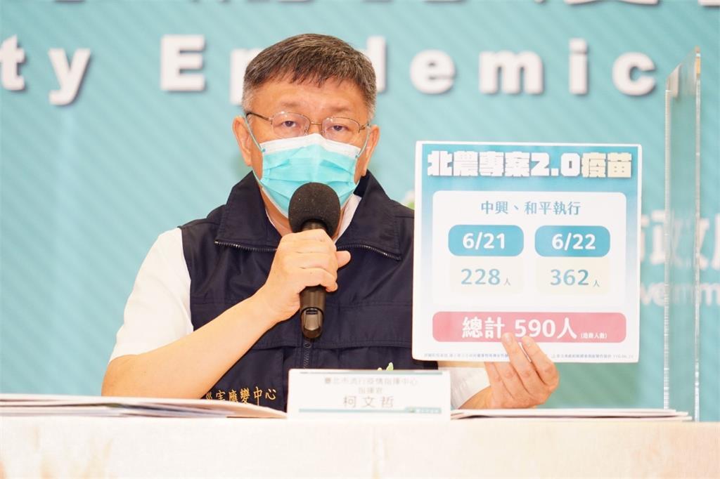 台北市新的疫苗接種規劃。圖／台北市政府提供