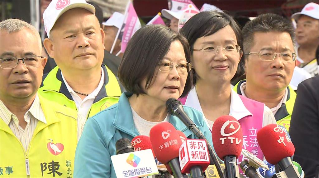針對外媒報導中國介入台灣選舉，蔡英文表示，國安單位都有掌握相關情況。圖：台視新聞