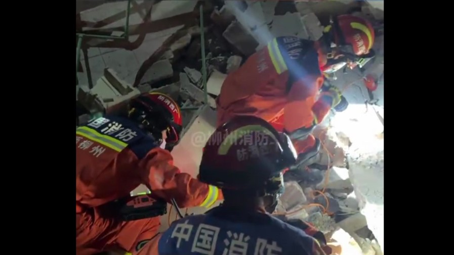 廣西柳州規模5.2極淺層地震猛搖！ 13棟房倒塌2死疏散7千人