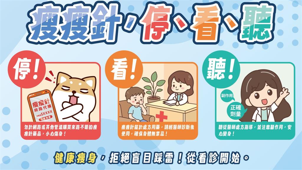瘦瘦針安全用藥三原則「停、看、聽」 守護健康不踩雷