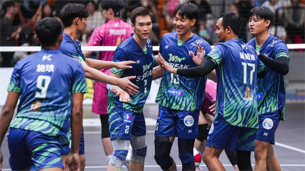 台中連莊男排熱身賽取得1勝1負。圖／台中連莊男排提供