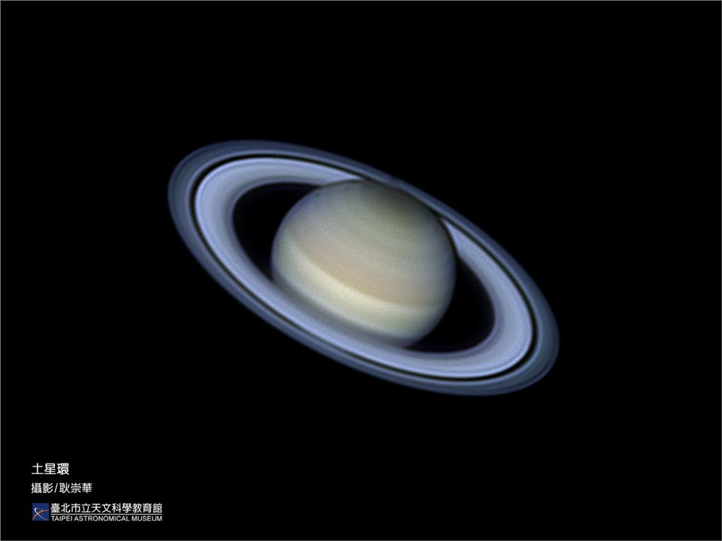 8/2日晚間8點將可觀測土星衝。圖／台北天文館提供