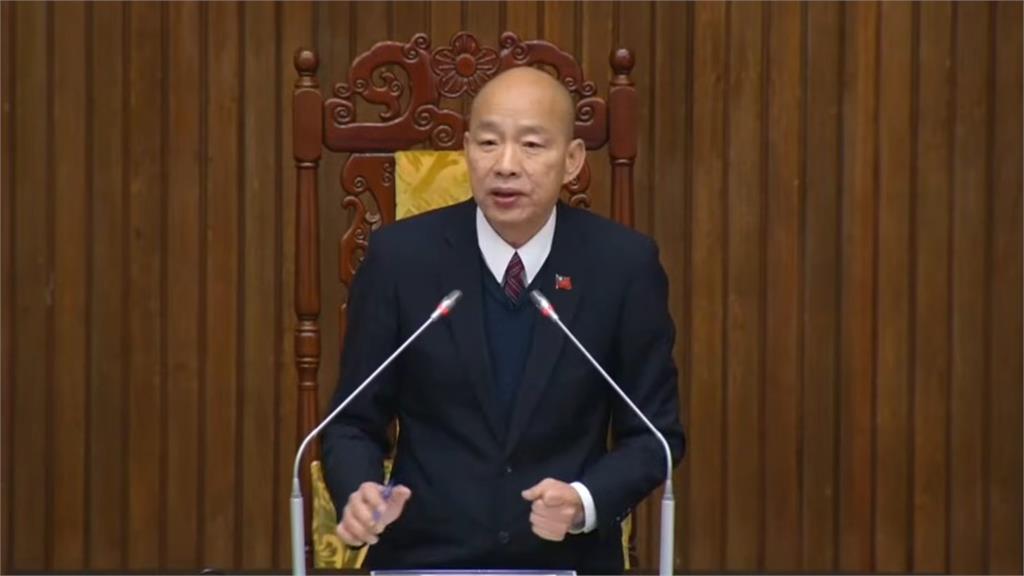 政院第4度不副署三讀法案 韓國瑜怒「憲政秩序被動搖」：誰給的權力？