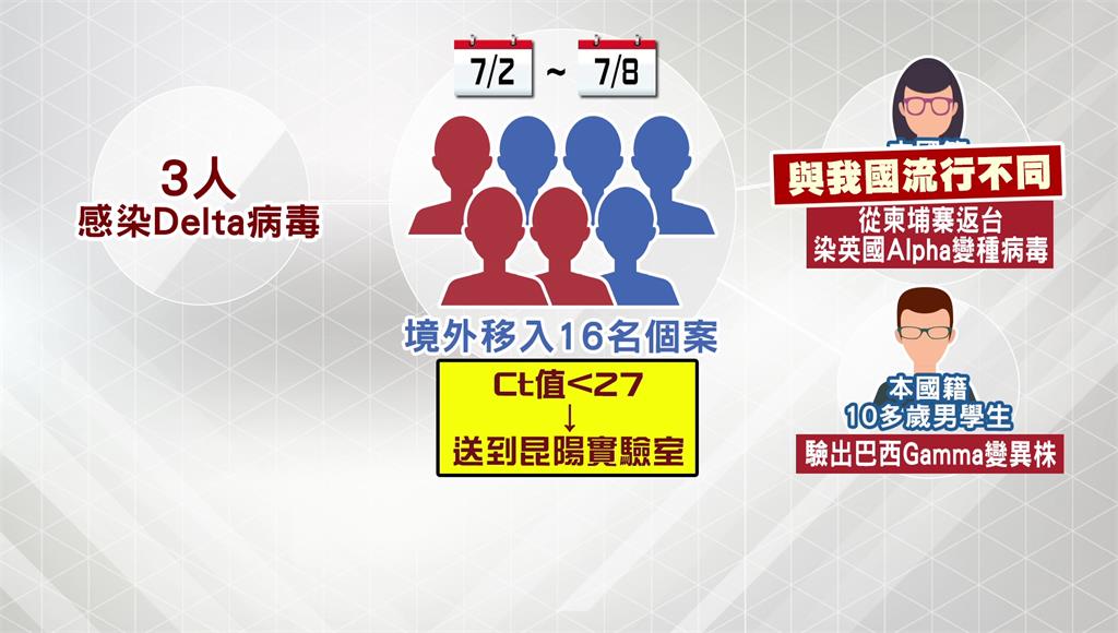 今+32本土、12病歿 4大變種病毒3株襲台