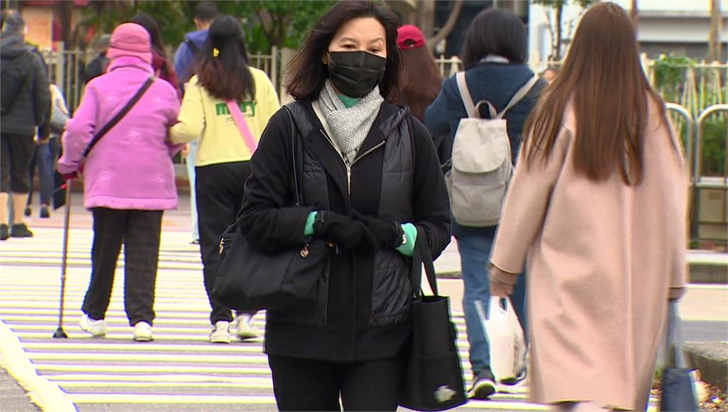 今達標強烈大陸冷氣團。圖／台視新聞