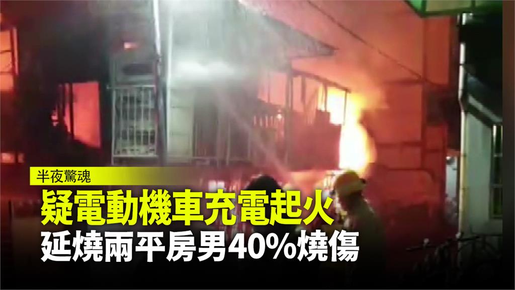 高雄市鼓山區今（16）天凌晨有兩間民宅發生火警。圖：台視新聞