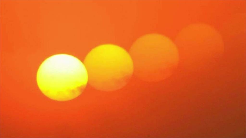 澎湖馬公驚見5個太陽。圖／台視新聞