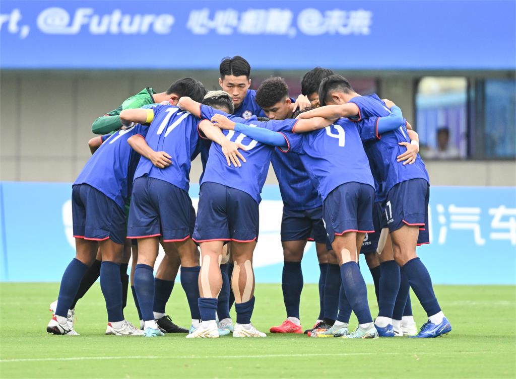 台灣男足在亞運預賽以1比0擊敗印尼圖／中華奧會提供
