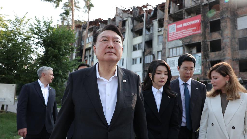 尹錫悅突然訪問烏克蘭。圖／翻攝自韓國總統室