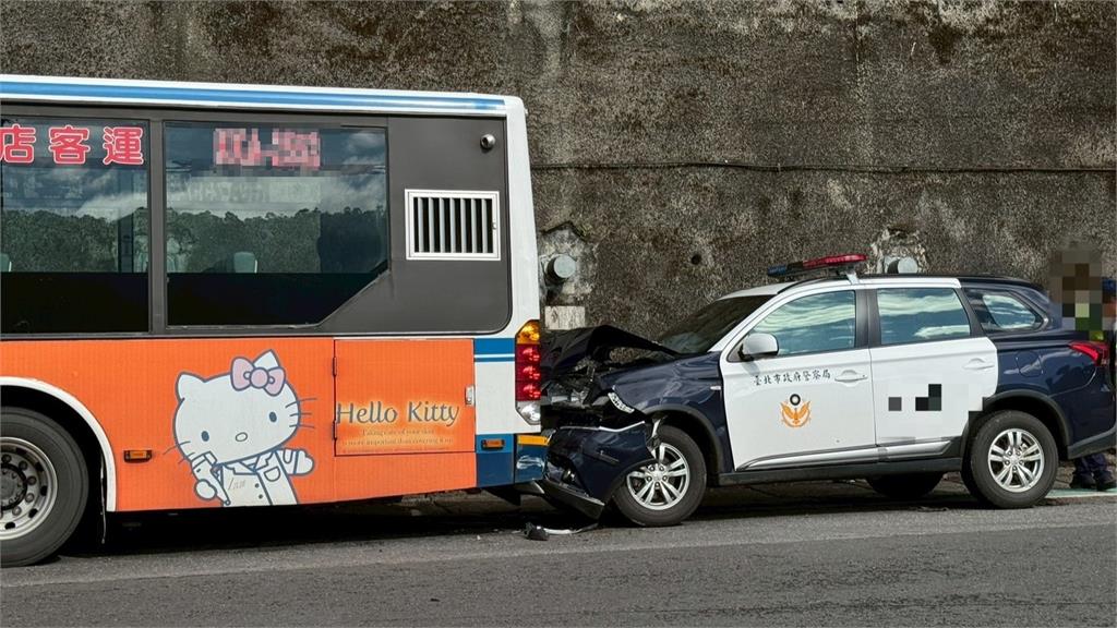 警車撞公車！北市保大警疑「恍神」釀追撞 幸無人傷