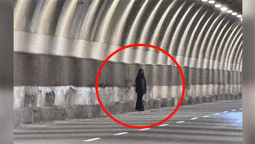 隧道驚見黑影！駕駛嚇到求神拜佛 警追查才知「拍影片」