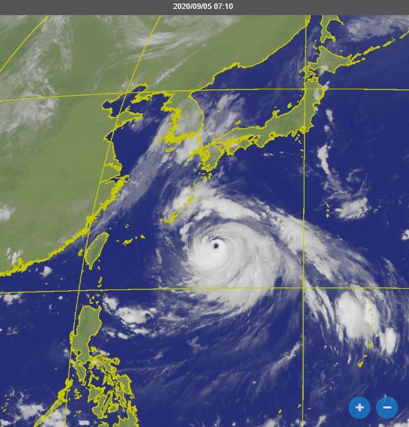 海神颱風朝日韓撲進。圖：台視新聞