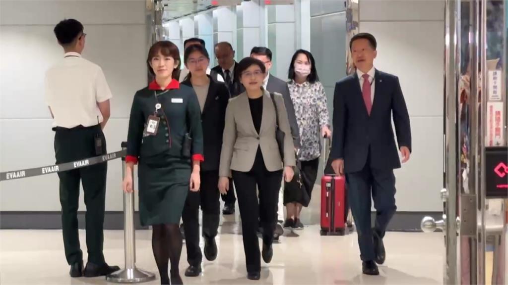 行政院台美經貿工作小組今日返台。圖／台視新聞