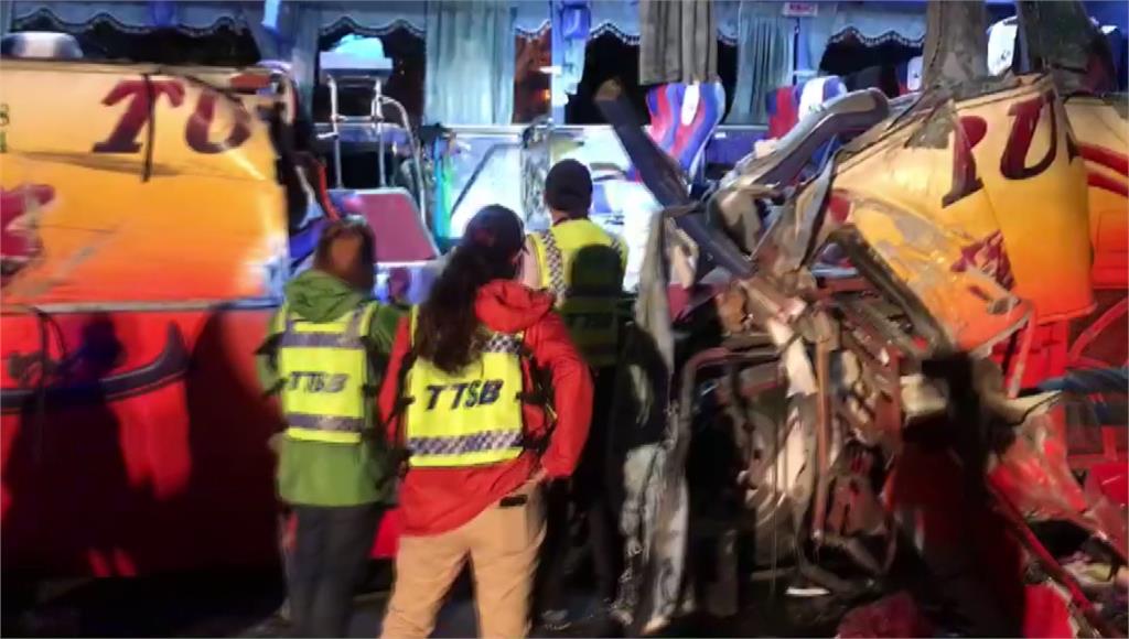 蘇花公路發生嚴重車禍，造成6死39傷，事故發生原因尚待釐清。圖：台視新聞
