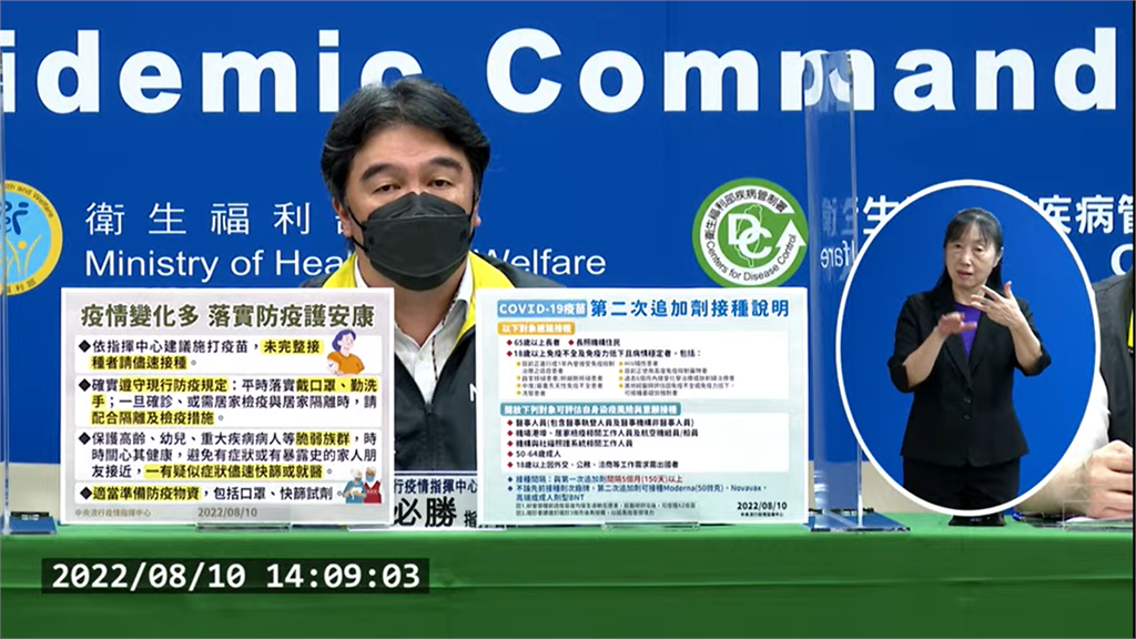 王必勝表示，BA.5疫情可能會在八月中下旬升溫。圖／台視新聞