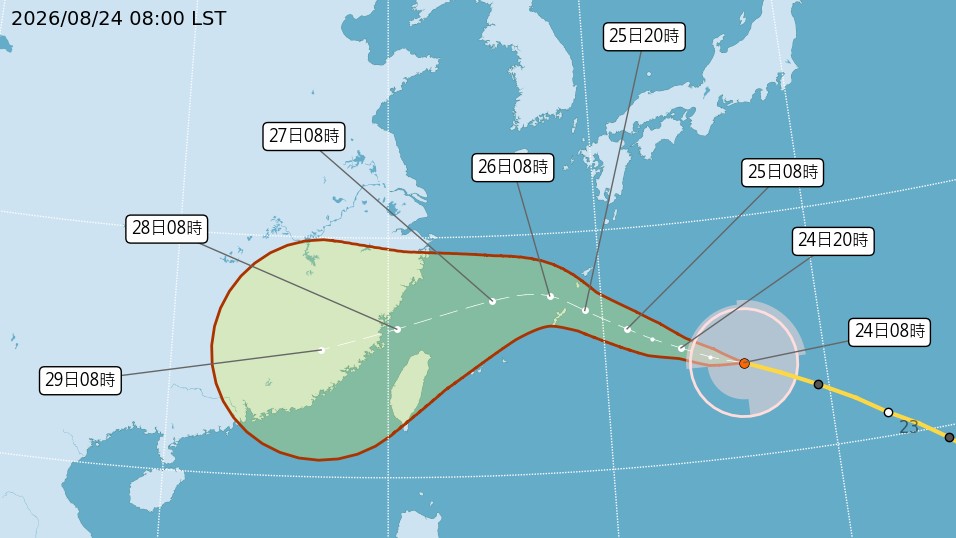 沙德爾恐「大迴轉」撲台！最快週三發海陸警　週四晚至週六風雨最猛
