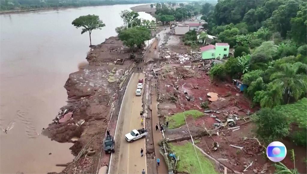 巴西遭遇83年最嚴重的洪災。圖／路透社