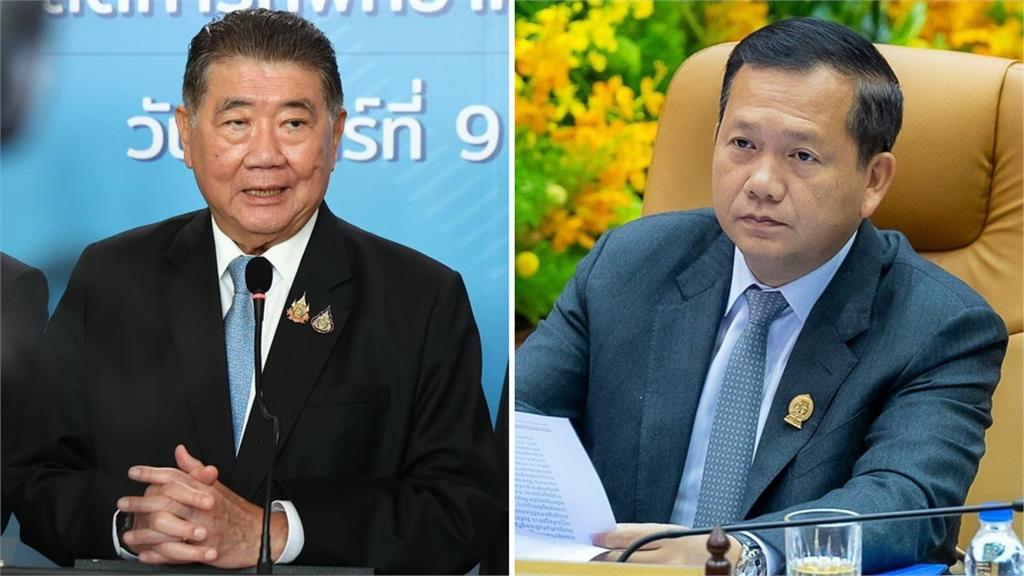 泰國代理總理普譚（左）、柬埔寨總理洪馬內（右）明日將赴大馬會談。圖／翻攝自Facebook@Phumtham Wechayachai 、Hun Manet 
