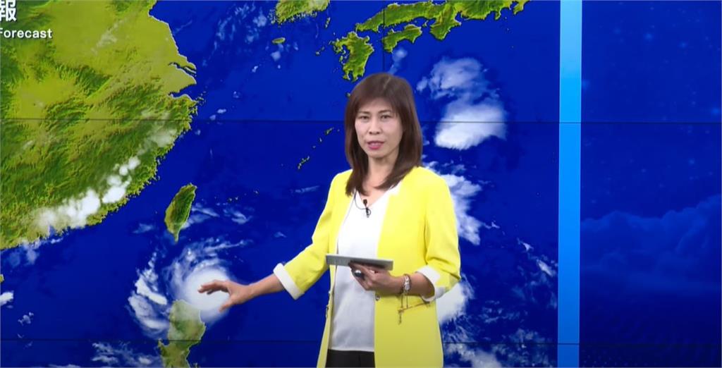 中央氣象局發布海上、陸上颱風警報。圖／台視新聞