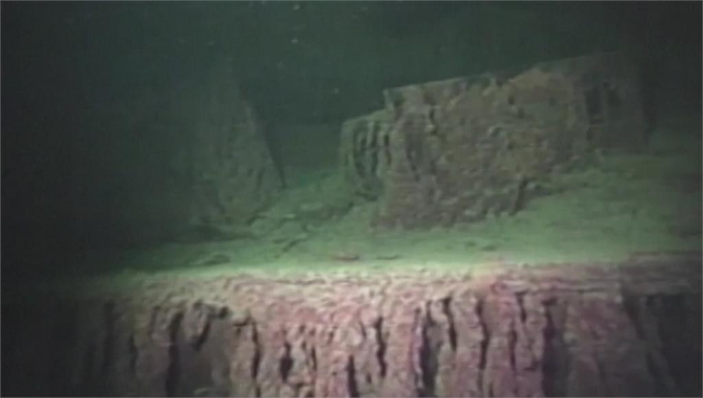 鐵達尼號殘骸畫面。圖／美聯社