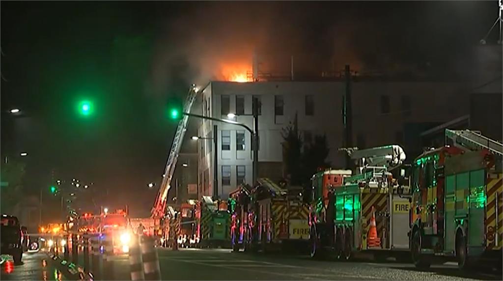 紐西蘭首都威靈頓一間旅館失火。圖／路透社