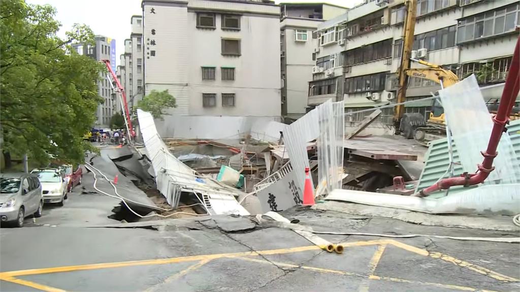 北市府勒令基泰建設在台北的工地全數停工。圖／台視新聞