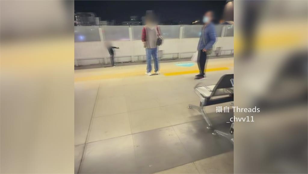 台中火車站夫妻吵架 醉男跳下鐵軌又扔石