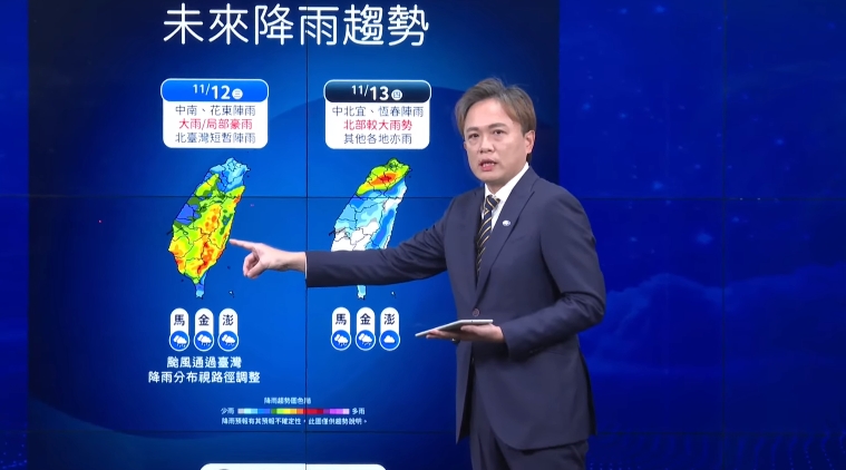 鳳凰襲台估明早發陸警 宜蘭防「超大豪雨」列降雨警戒區