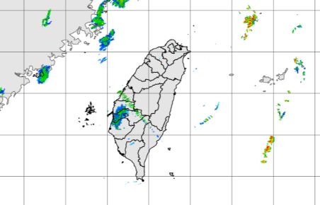 6月19日雷達回波圖。圖／氣象局提供