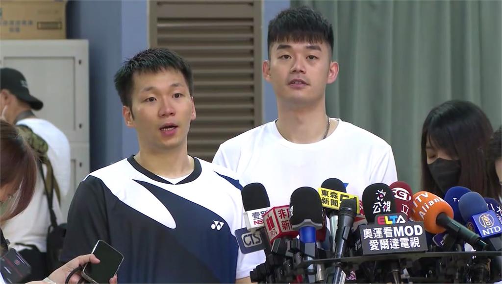 台灣羽球黃金男雙「麟洋配」力拚奧運最終戰。圖／台視新聞