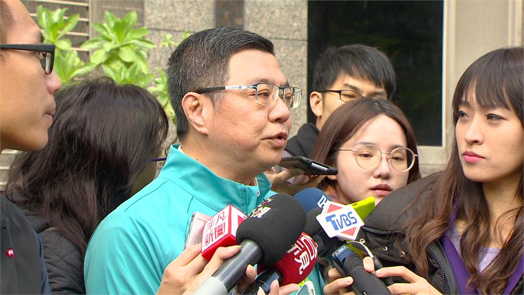 卓榮泰強調針對「卡神」網軍案，「希望台北市黨部能盡速處理、黨紀能夠伸張。」圖：台視新聞