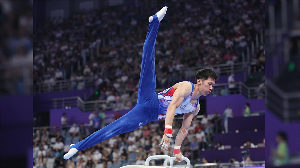 「鞍馬王子」李智凱摘下亞運體操鞍馬項目金牌。圖／中華奧會提供