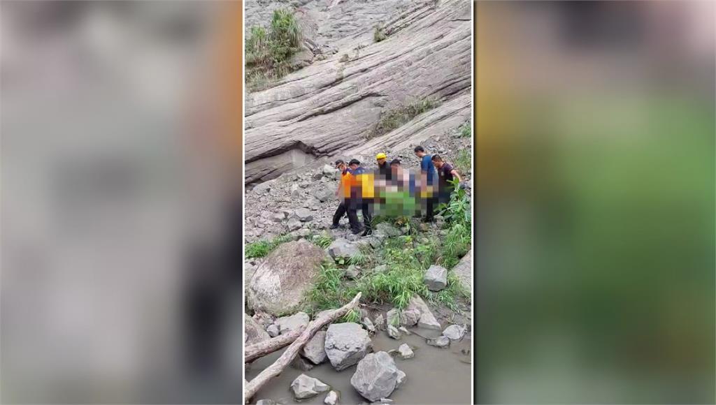 台南千層岩瀑布一名男子溺斃身亡。圖／台視新聞