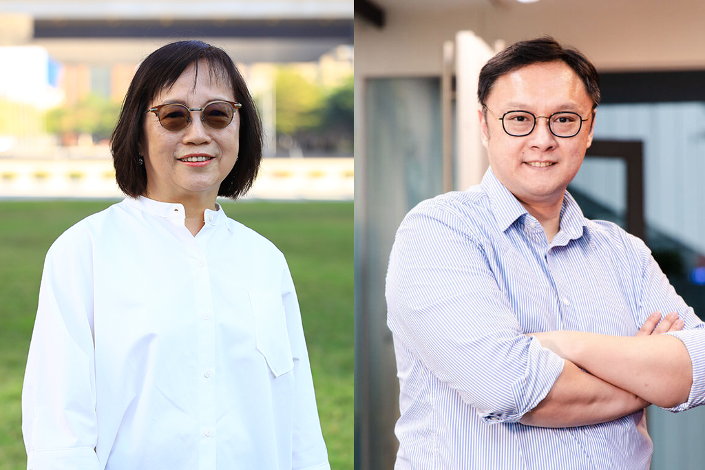  賴淑惠（左）、鄭照新（右）接任台中市副市長。圖／中市府提供
