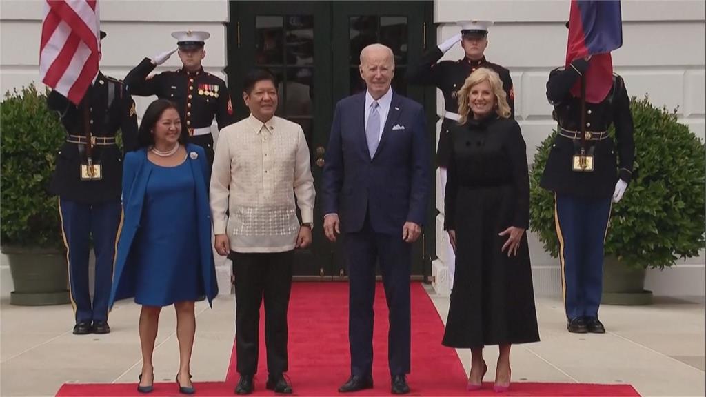 菲律賓總統小馬可仕，前往美國拜訪總統拜登。圖／畫面攝自AP