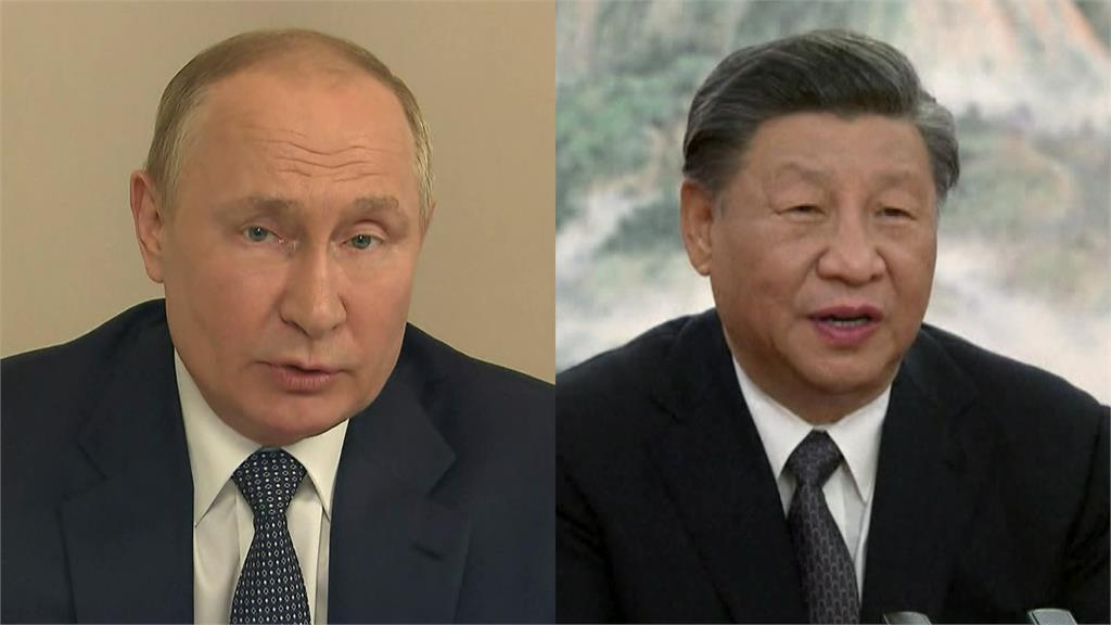俄羅斯總統普亭和中國國家主席習近平。合成圖／AP Direct
