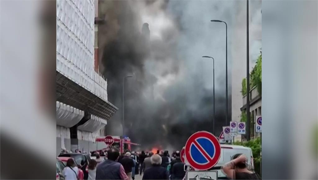 米蘭市中心發生爆炸。圖／路透社