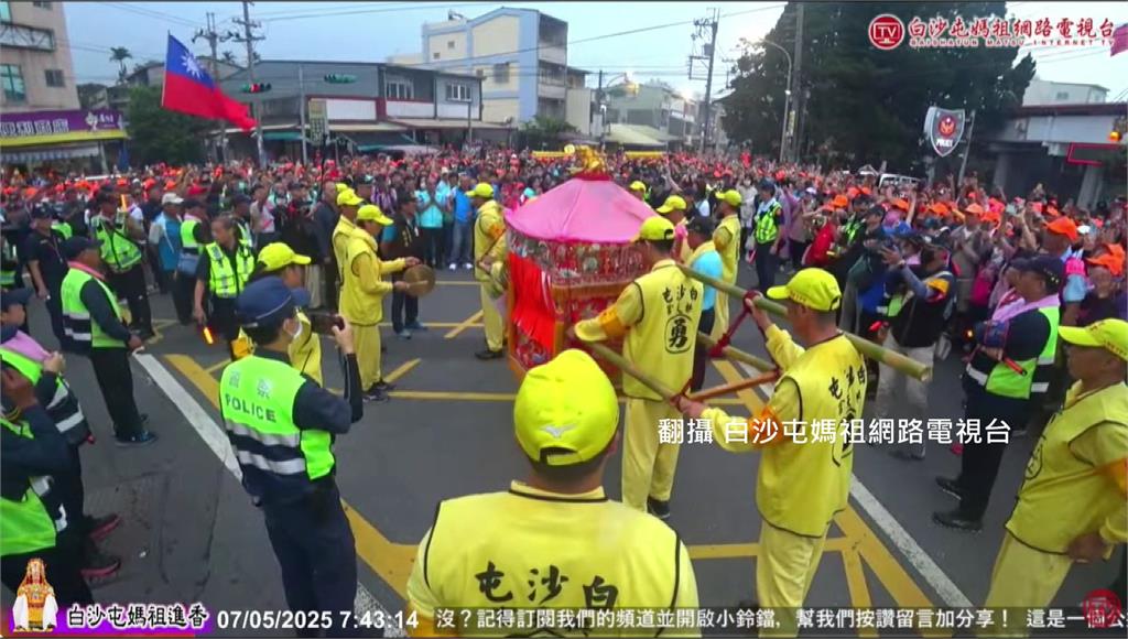 猶豫5分鐘！白沙屯媽祖大迴轉 下山繞回彰化