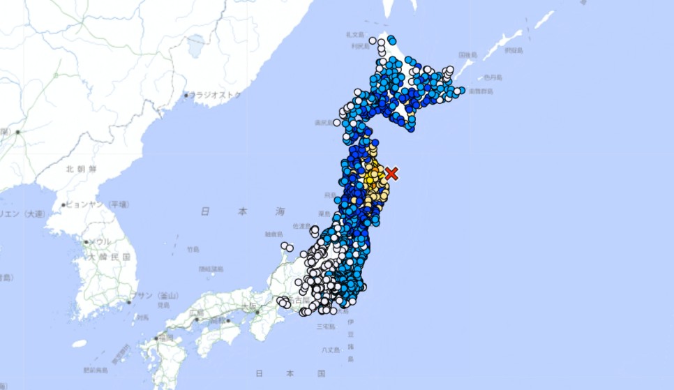 日本岩手縣外海6.9強震！青森最大震度6強 新幹線部分停駛