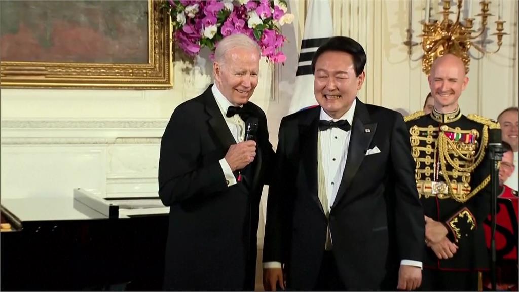 美國總統拜登、南韓總統尹錫悅。圖／美聯社