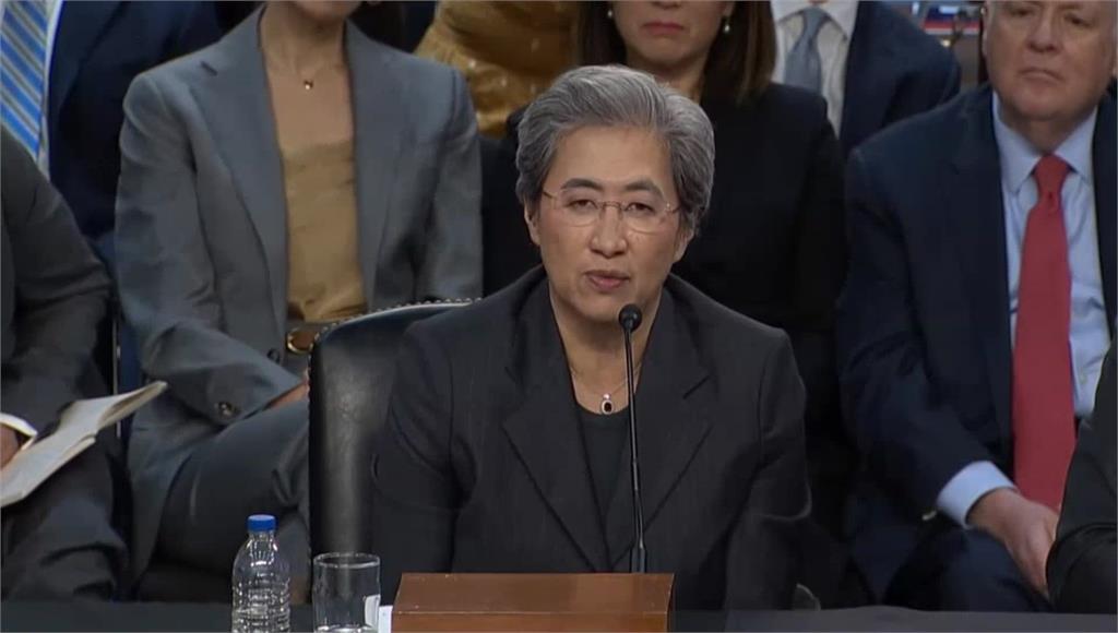 出席美參議院AI聽證會　蘇姿丰談美中競賽：台灣扮演重要角色