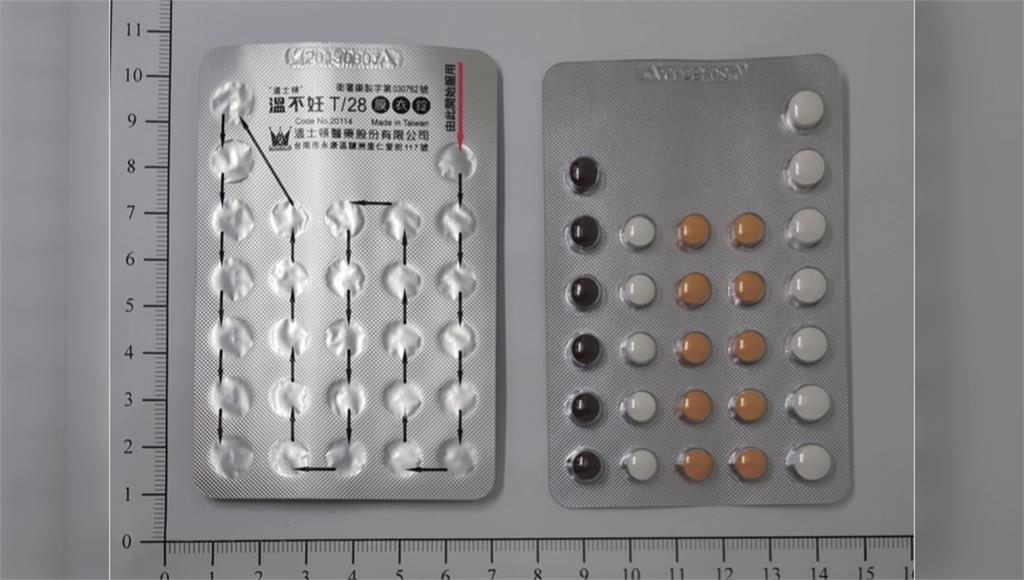 口服避孕藥「溫不妊T/28膜衣錠」。圖／台視新聞