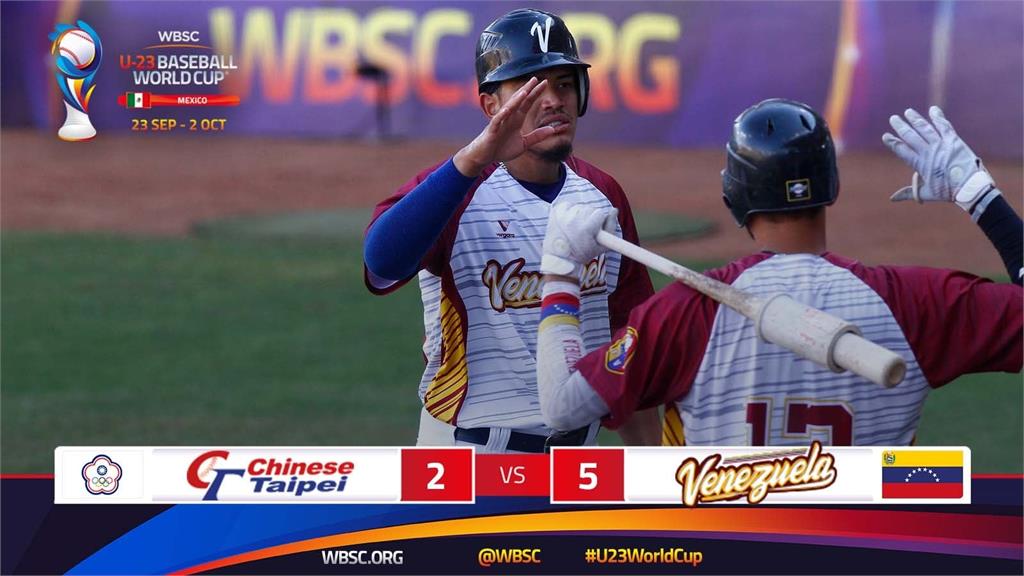 中華隊複賽最終戰不敵委內瑞拉。圖／翻攝Facebook WBSC