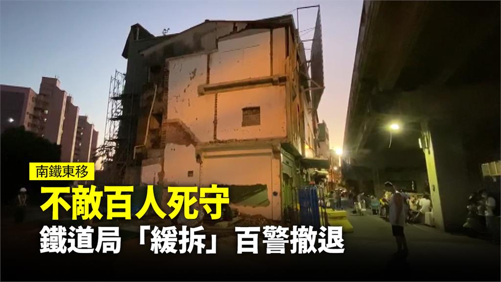 為了能順利進行台南鐵路地下化工程，鐵道局隨時會強拆陳致曉的家。圖：台視新聞